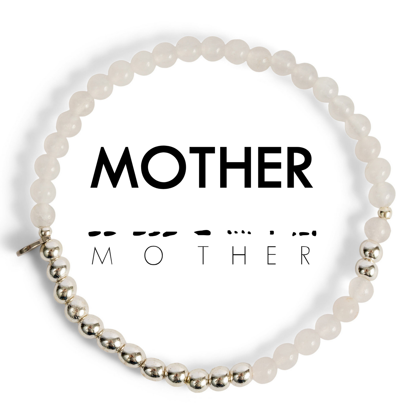 Silver Morse Code Bracelet | MOTHER