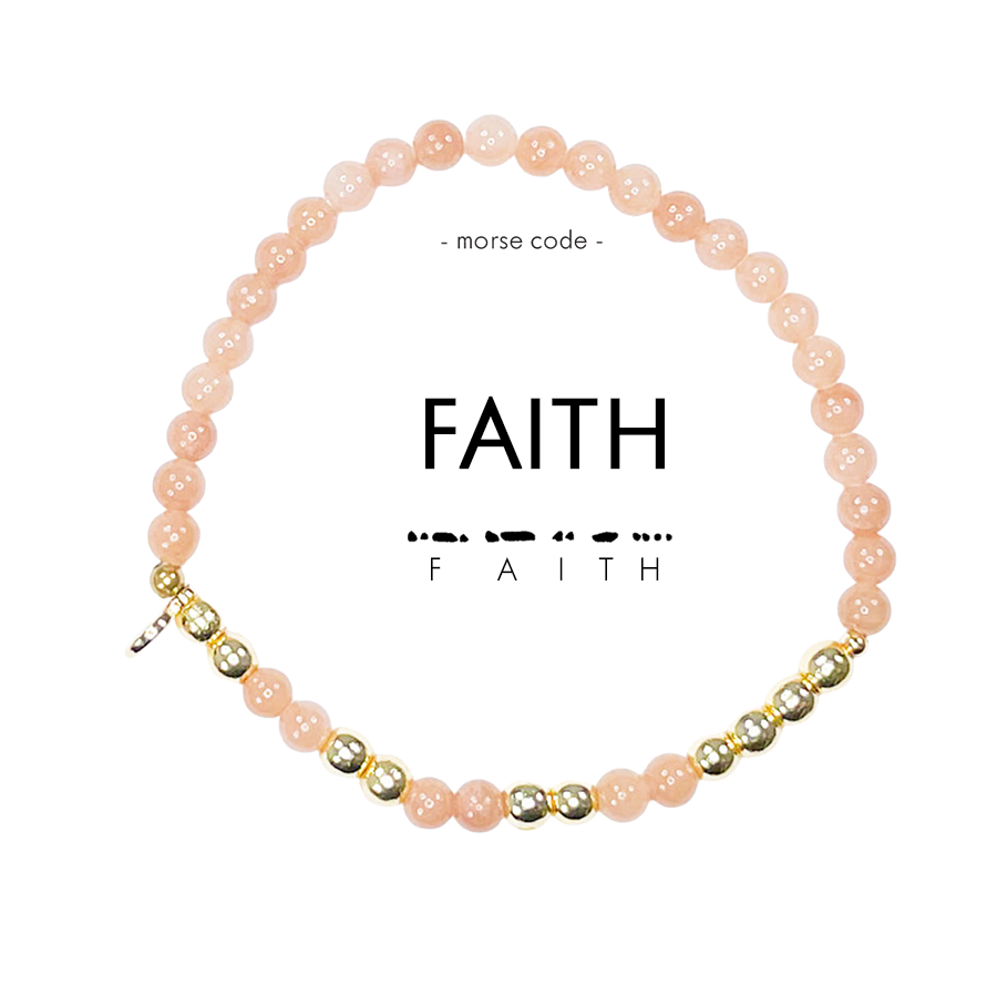 Gold Morse Code Bracelet | FAITH