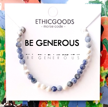 Morse Code Bracelet | BE GENEROUS