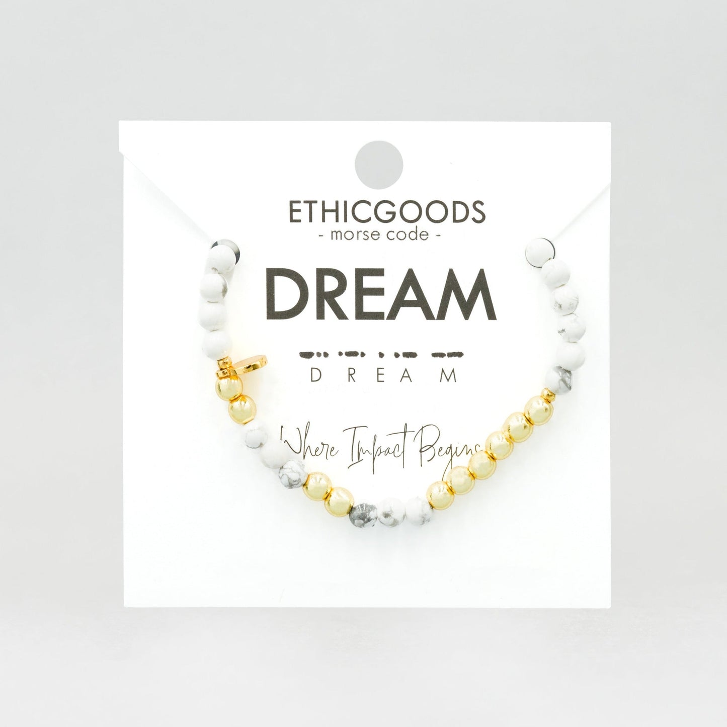 Gold Morse Code Bracelet | DREAM