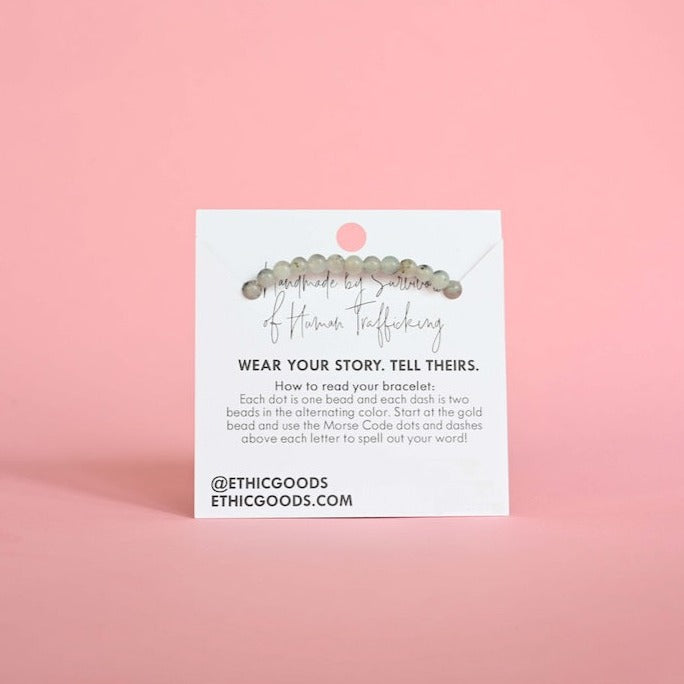 Gold Morse Code Bracelet | FRIENDSHIP