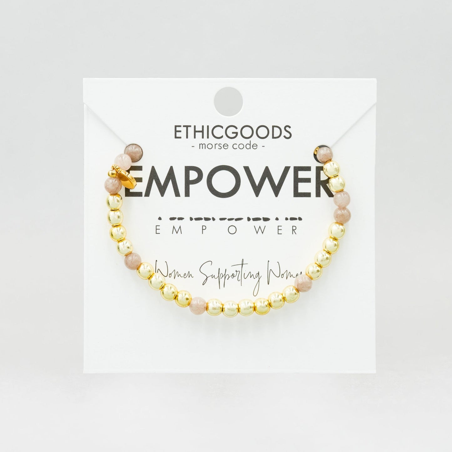Gold Morse Code Bracelet | EMPOWER