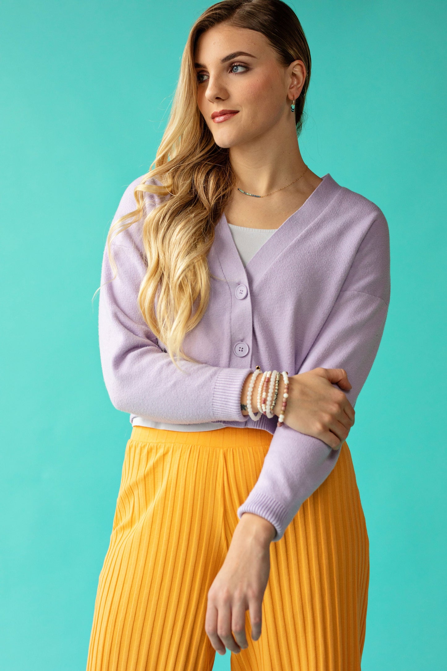 Morse Code Heishi Half Hoop Earrings | HOPE