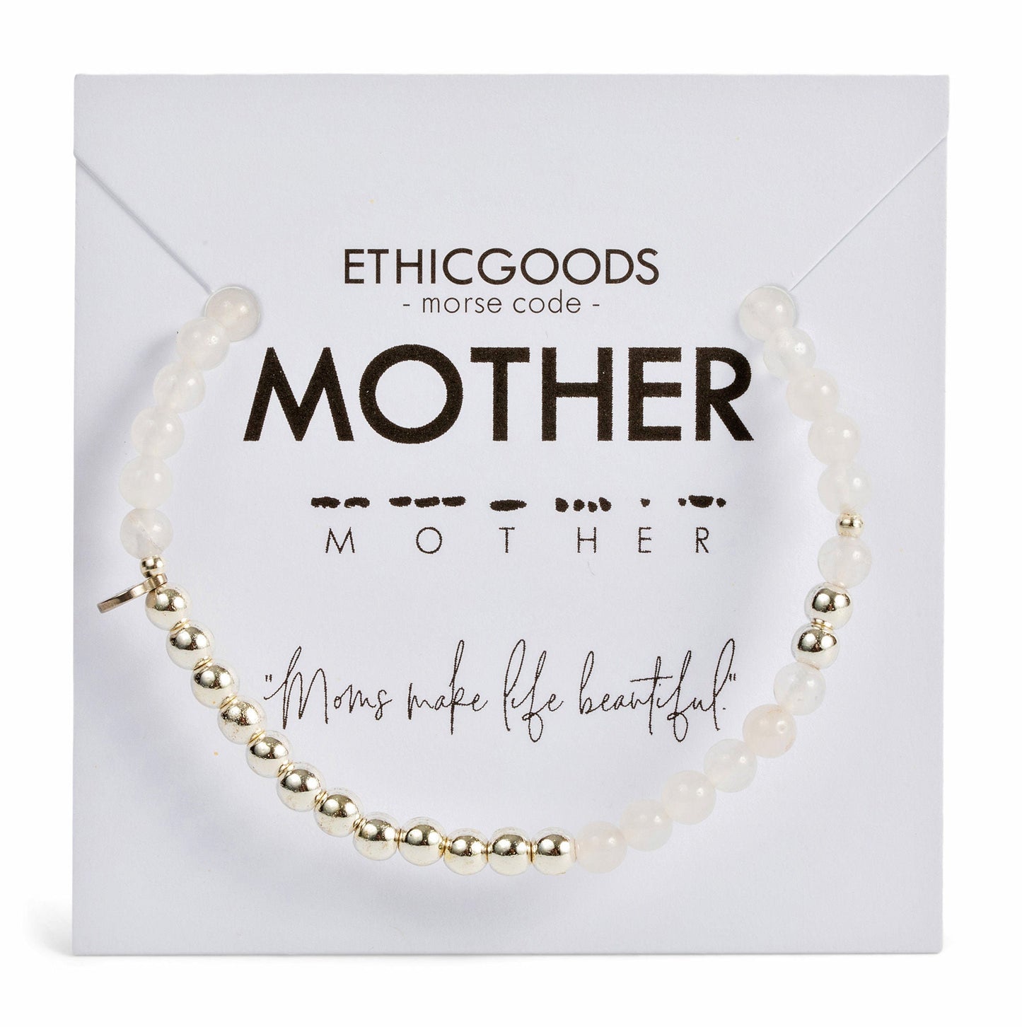 Silver Morse Code Bracelet | MOTHER