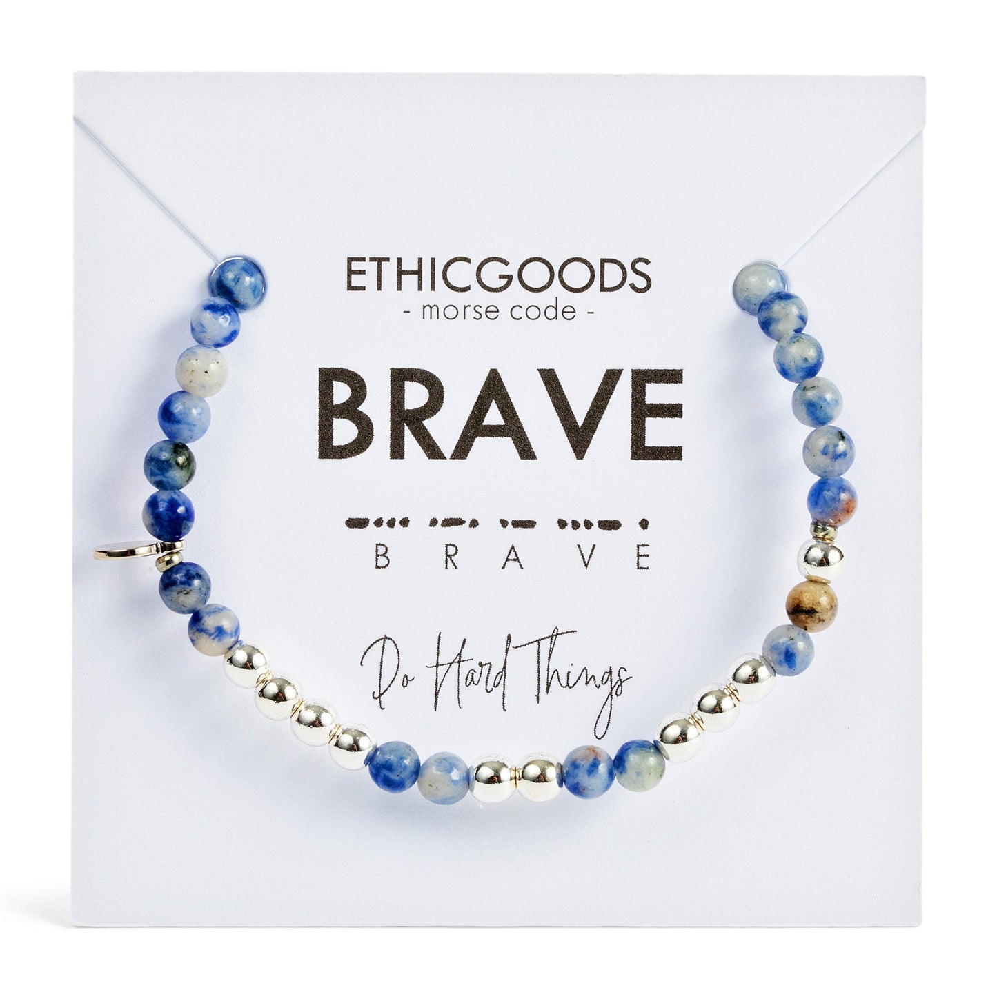 Silver Morse Code Bracelet | BRAVE