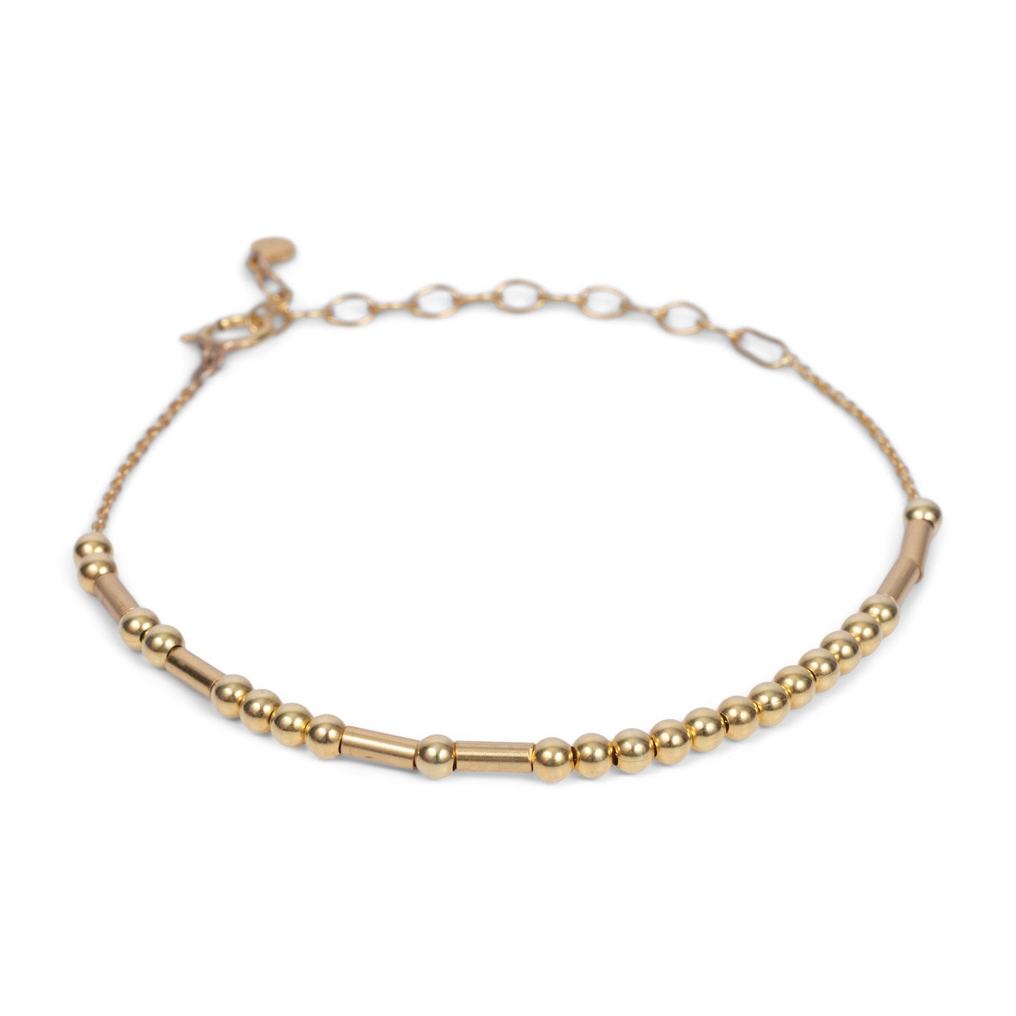 CLASSIC GOLD Morse Code Beaded Bracelet | FRIENDSHIP
