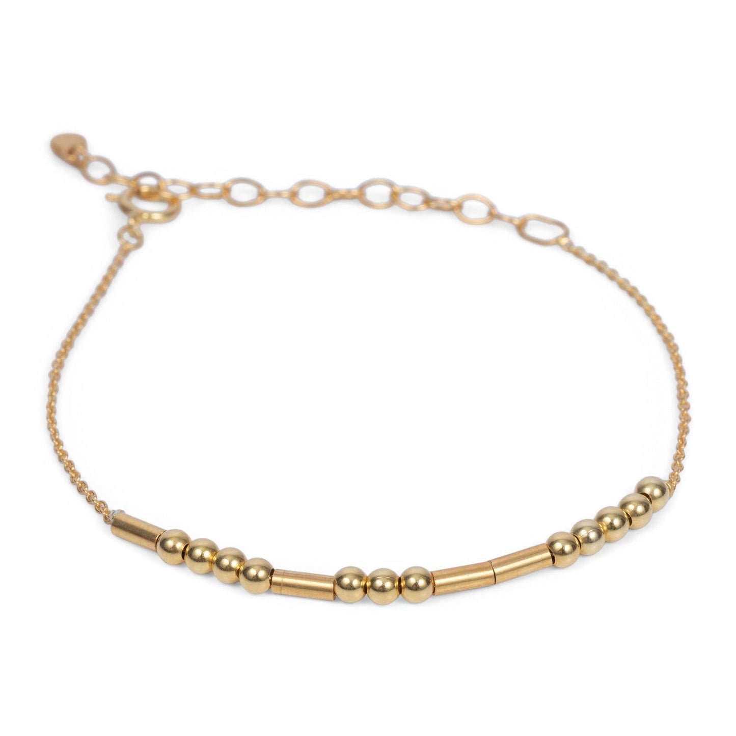 CLASSIC GOLD Morse Code Beaded Bracelet | BREATHE