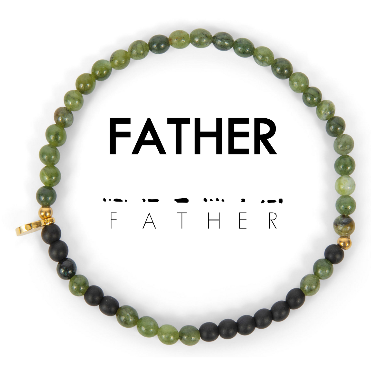 Morse Code Bracelet Men's Extended Size | FATHER