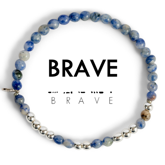 Silver Morse Code Bracelet | BRAVE