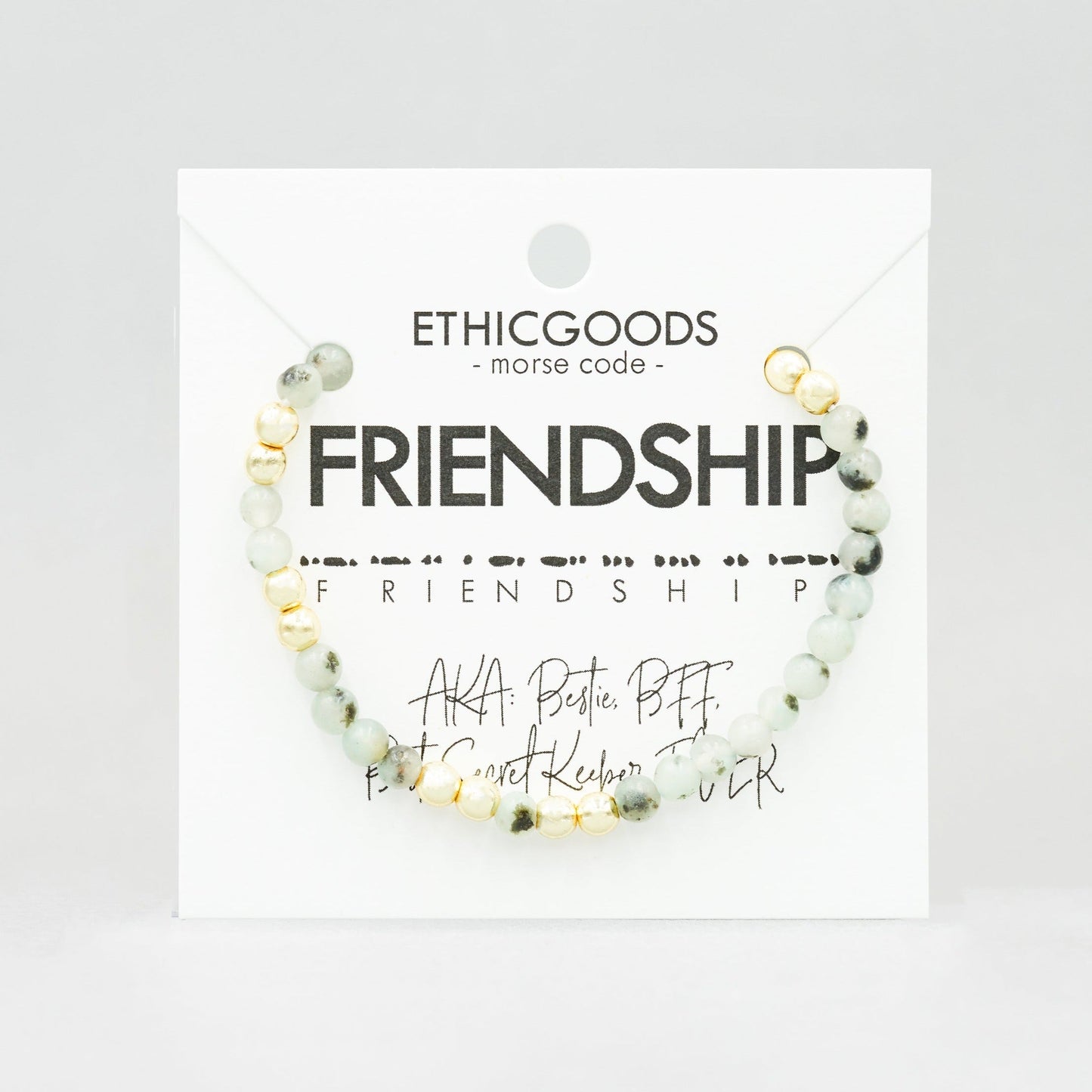 Gold Morse Code Bracelet | FRIENDSHIP