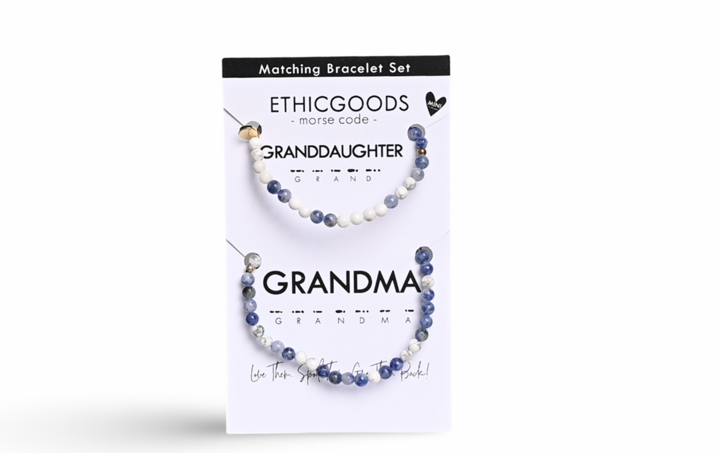 Morse Code Matching Set | GRANDMA & MINI GRANDDAUGHTER