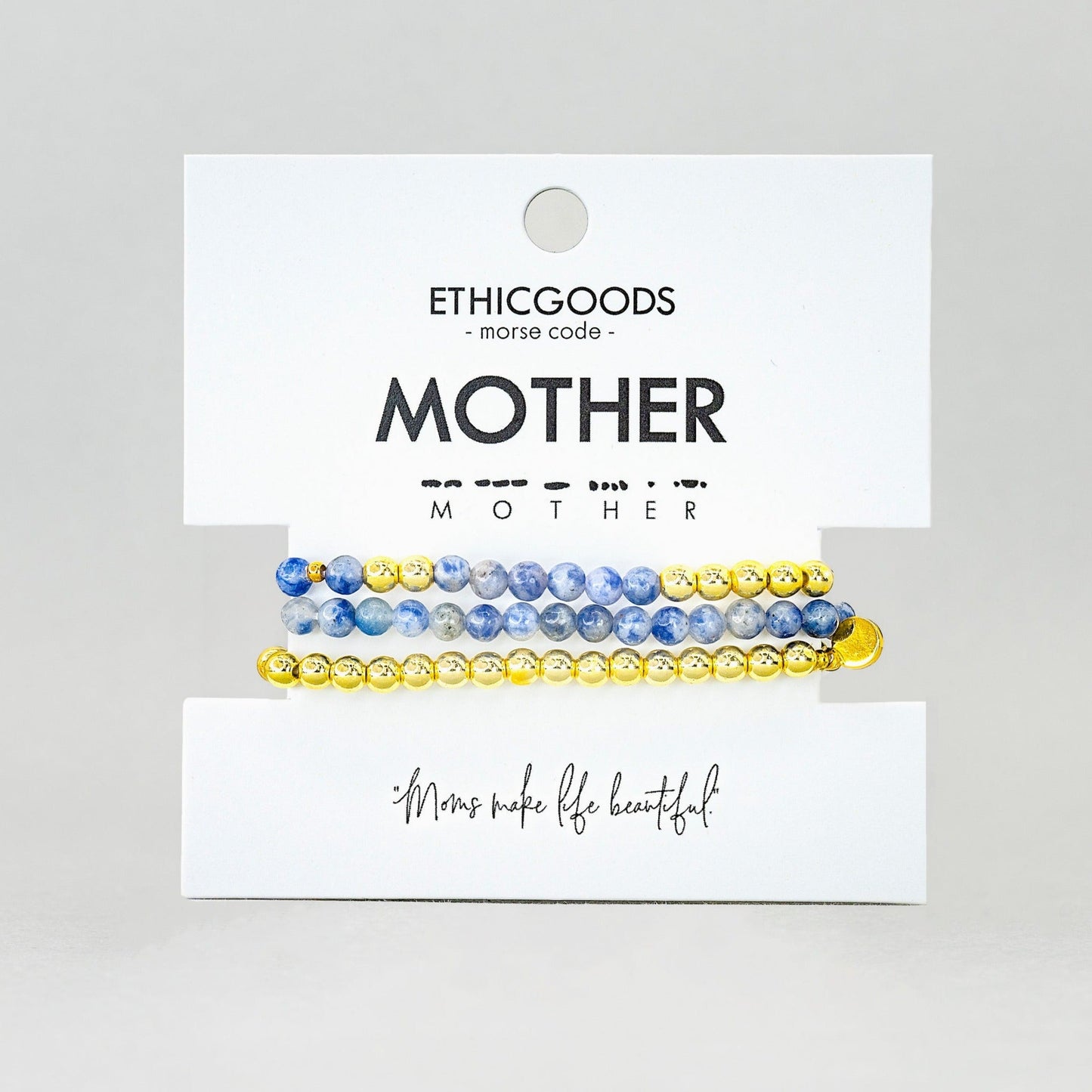 MOTHER Morse Code Stacking Bracelet Set