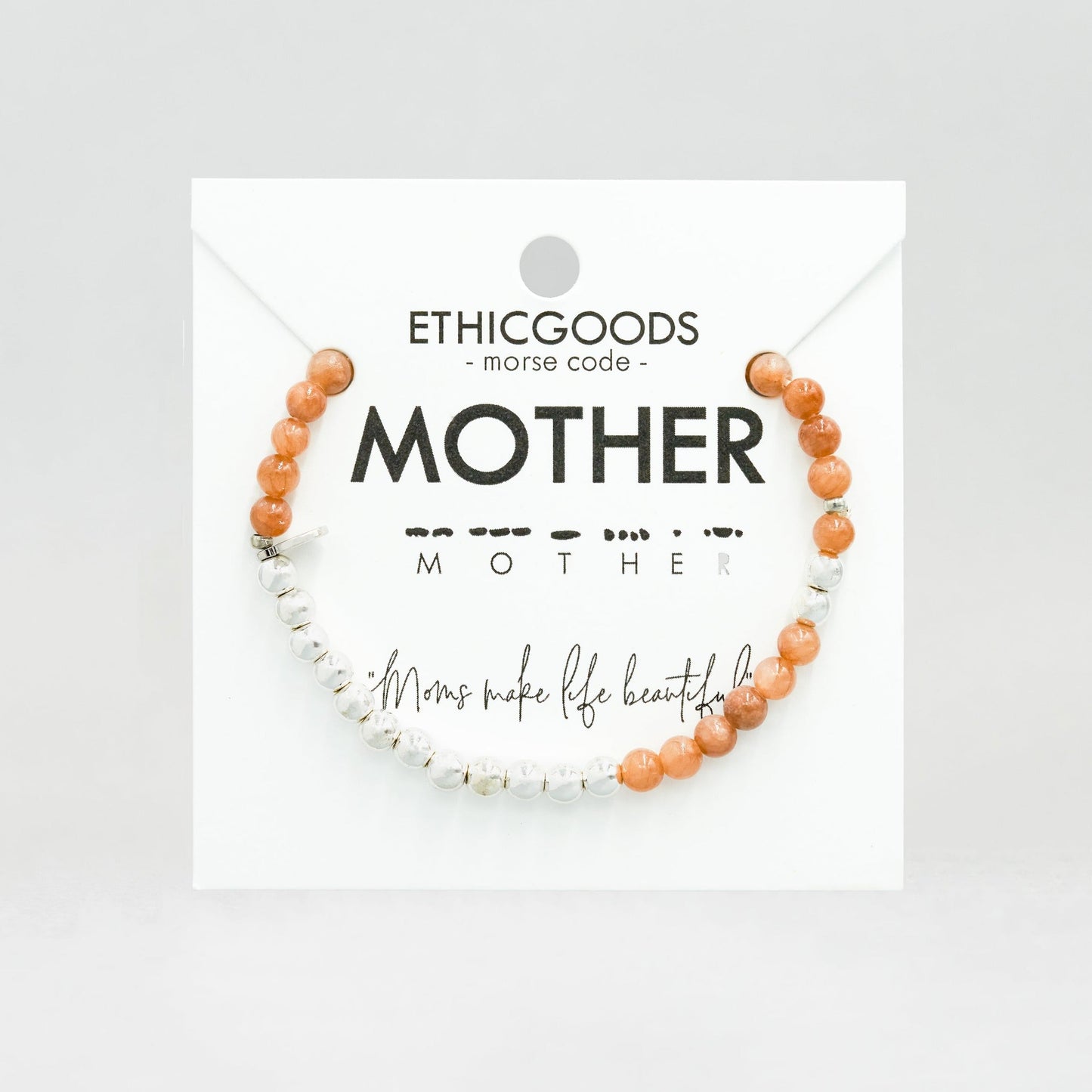 Silver Morse Code Bracelet | MOTHER