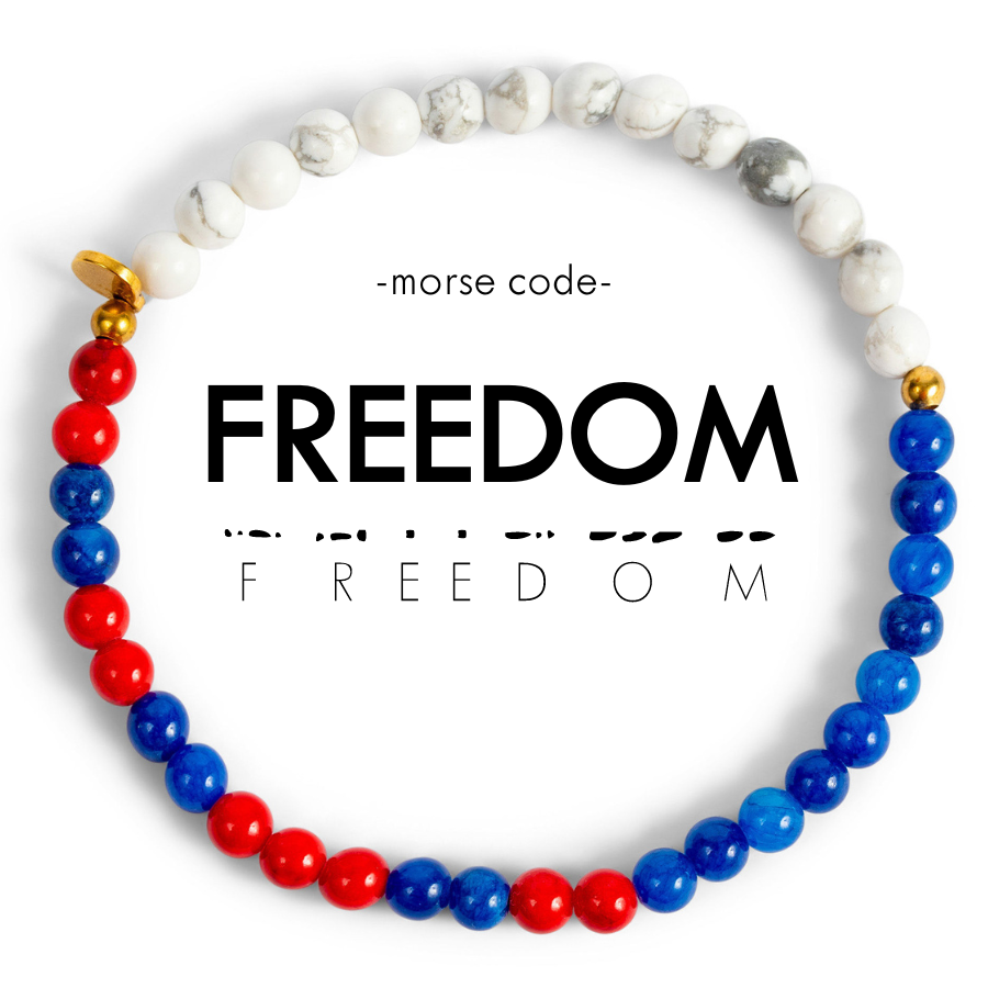 Morse Code Bracelet | FREEDOM