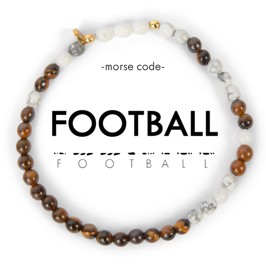 Morse Code Bracelet | FOOTBALL