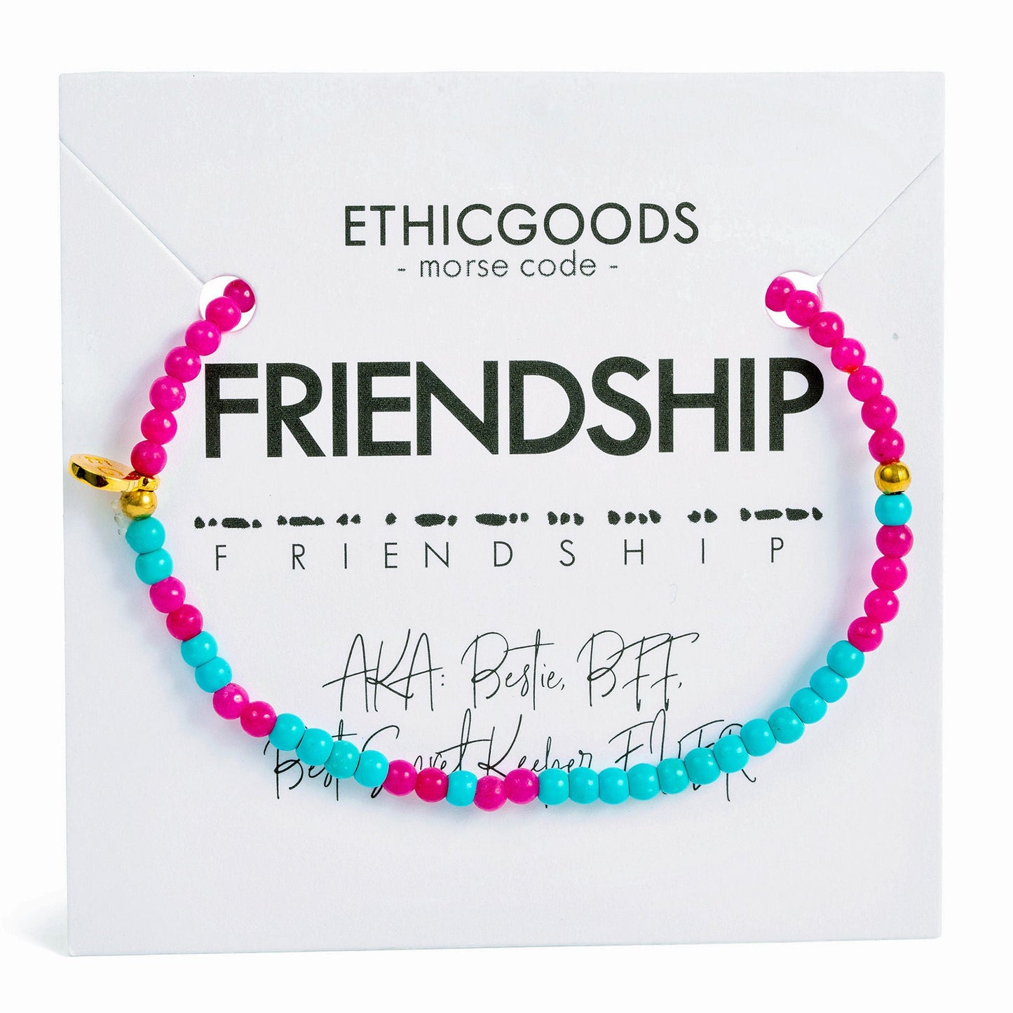 3mm Morse Code Bracelet | FRIENDSHIP