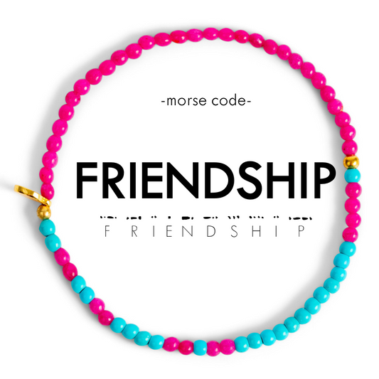 3mm Morse Code Bracelet | FRIENDSHIP
