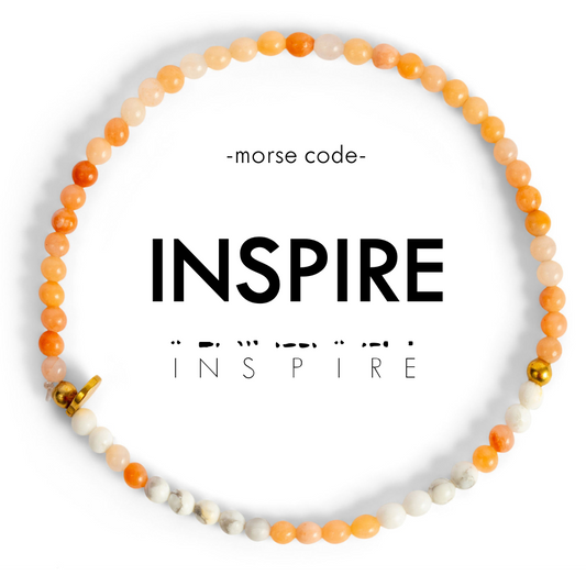 3mm Morse Code Bracelet | INSPIRE
