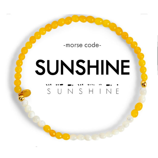 3mm Morse Code Bracelet | SUNSHINE