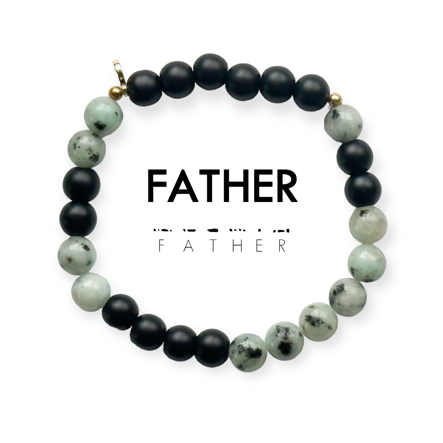 8mm Morse Code Bracelet Men's Extended Size | FATHER