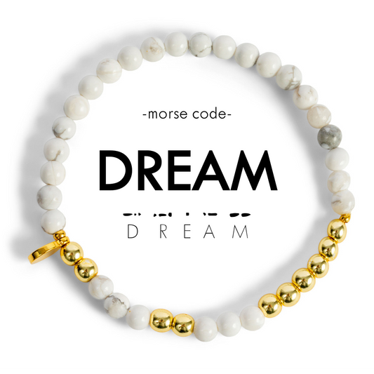 Gold Morse Code Bracelet | DREAM