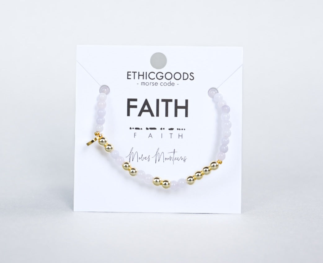 Gold Morse Code Bracelet | FAITH