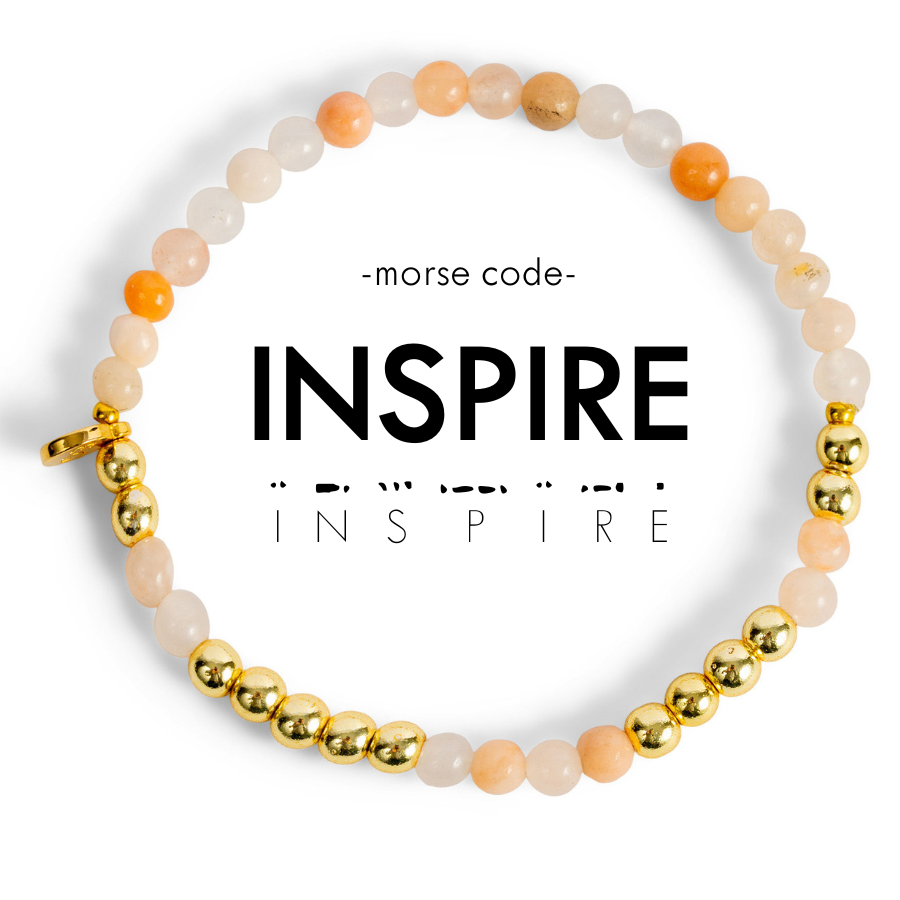 INSPIRE Morse Code Stacking Bracelet Set