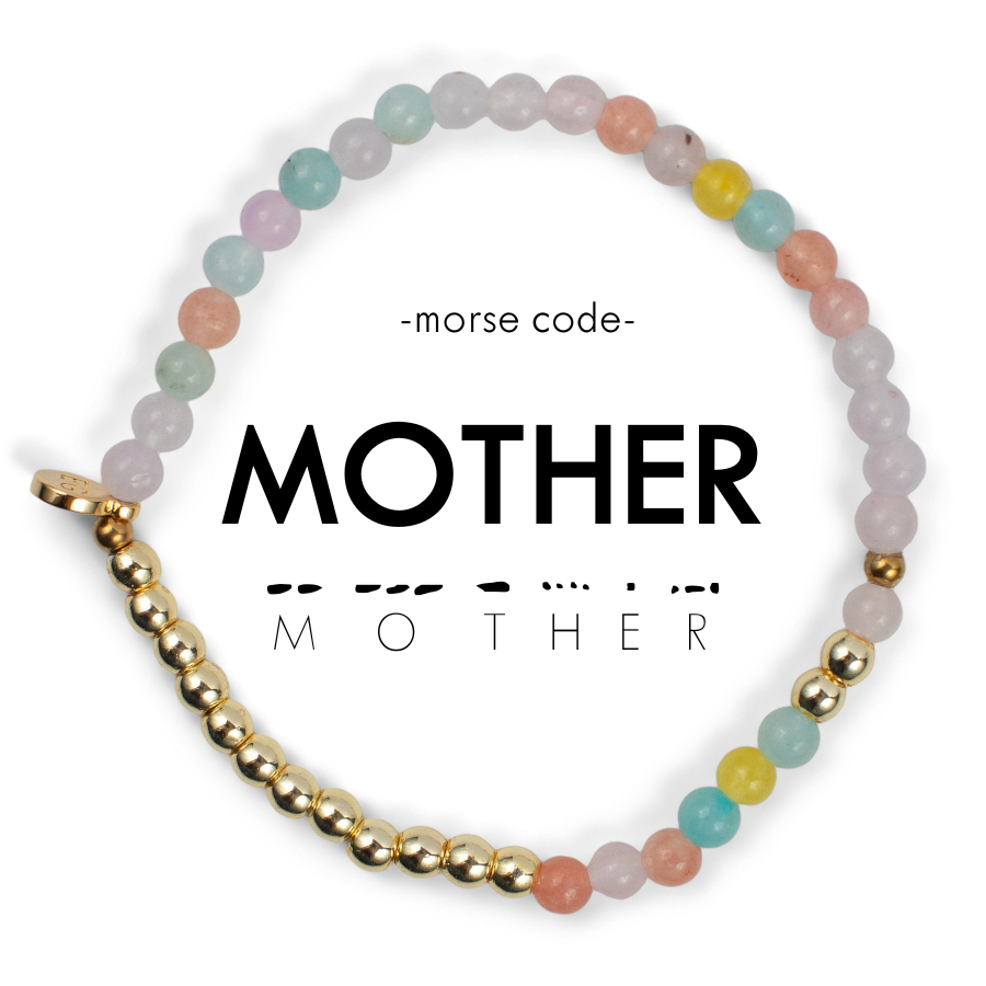 Gold Morse Code Bracelet | MOTHER