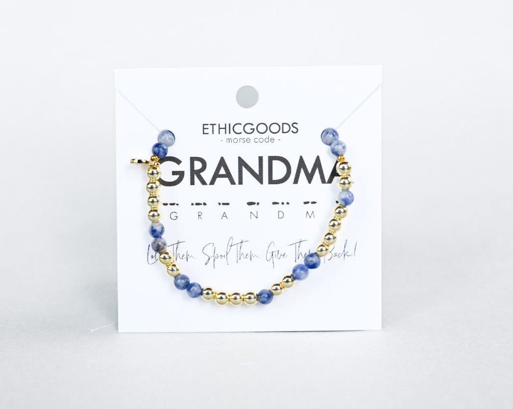 Gold Morse Code Bracelet | GRANDMA