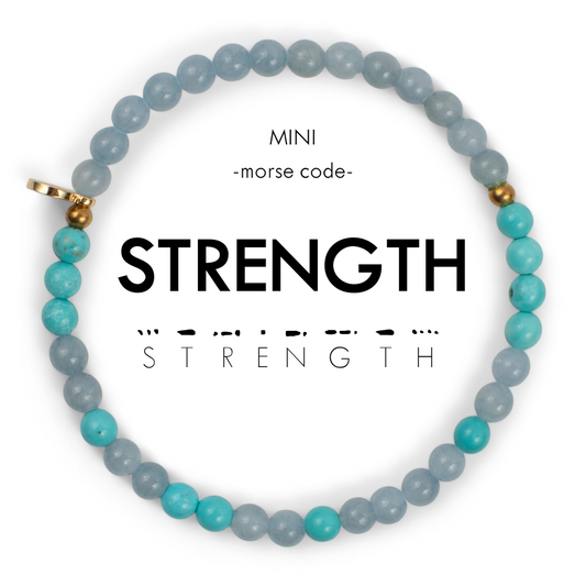 MINI Morse Code Bracelet | STRENGTH