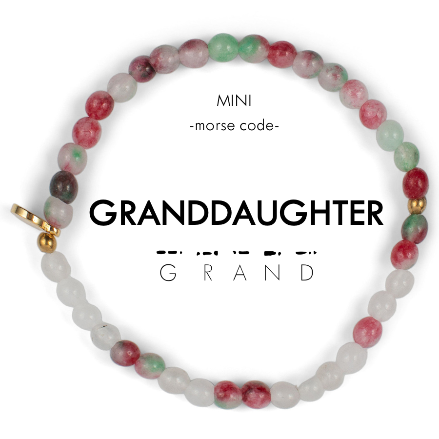 MINI Morse Code Bracelet | Granddaughter