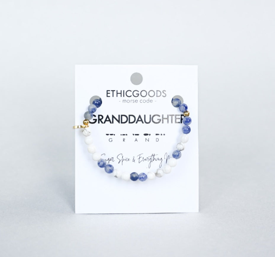 MINI Morse Code Bracelet | Granddaughter