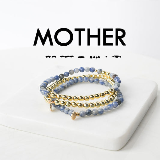 MOTHER Morse Code Stacking Bracelet Set
