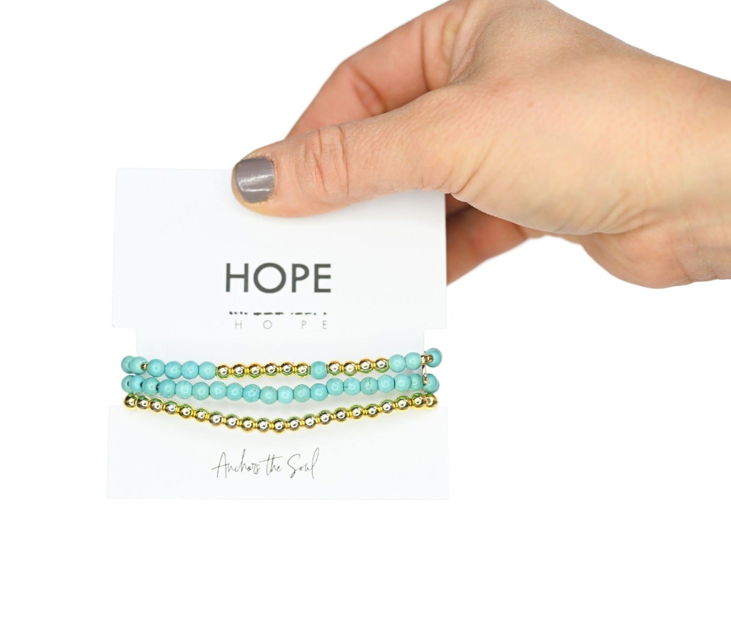 HOPE Morse Code Stacking Bracelet Set
