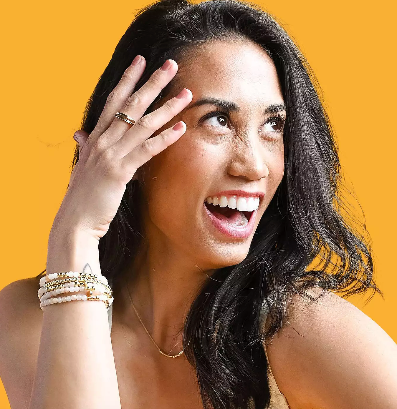 CLASSIC GOLD Morse Code Ring - Stamped | JOY