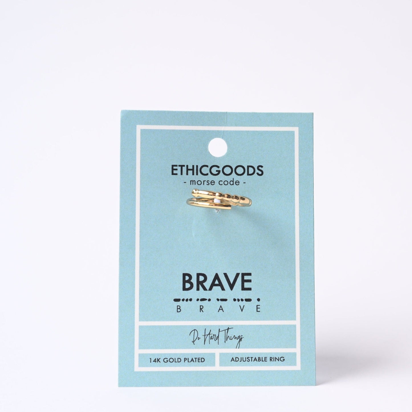 Morse Code Ring Set | CLASSIC GOLD