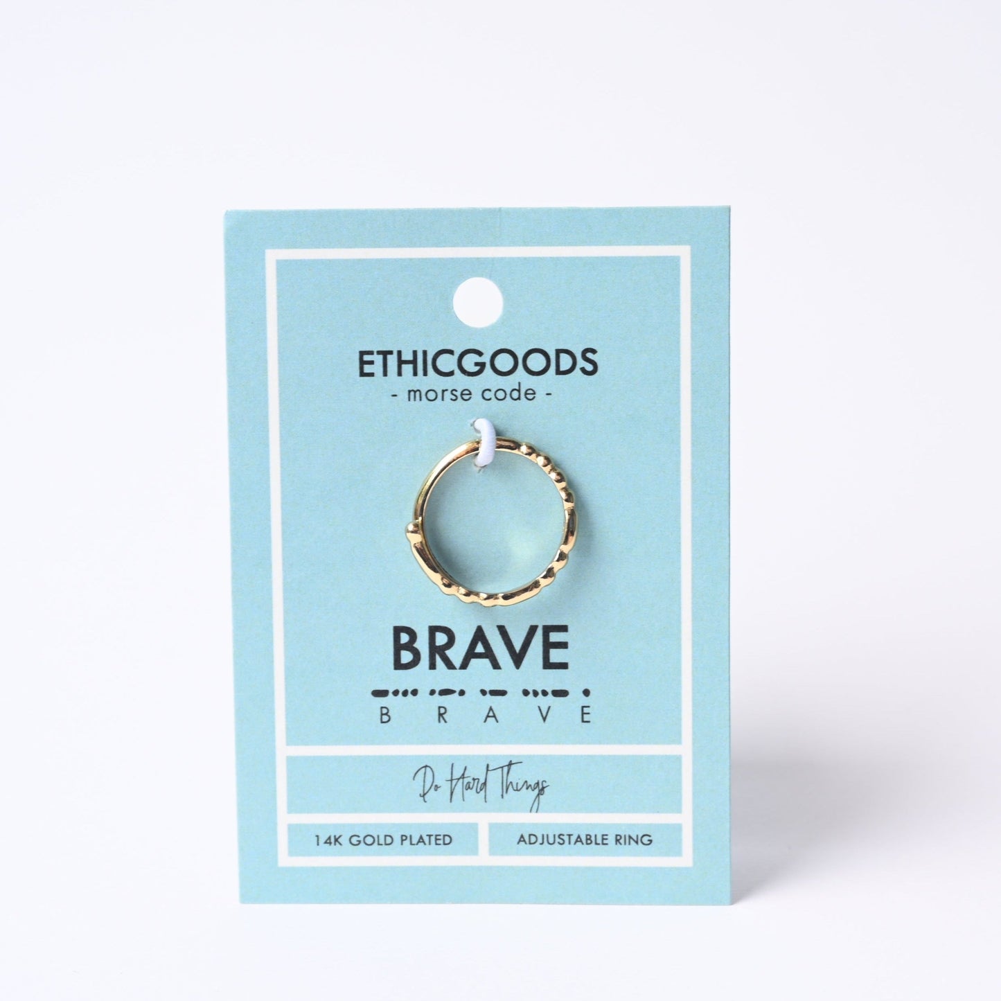Morse Code Ring Set | CLASSIC GOLD