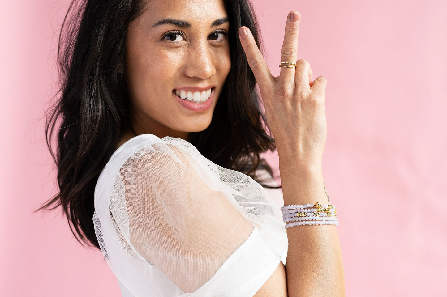 Gold Morse Code Bracelet | FAITH