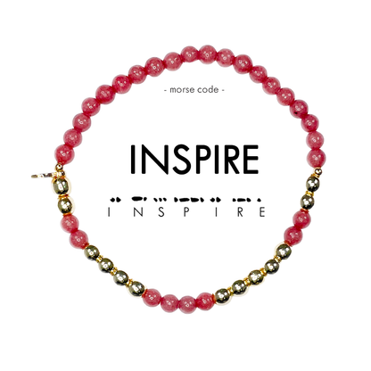 Gold Morse Code Bracelet | INSPIRE