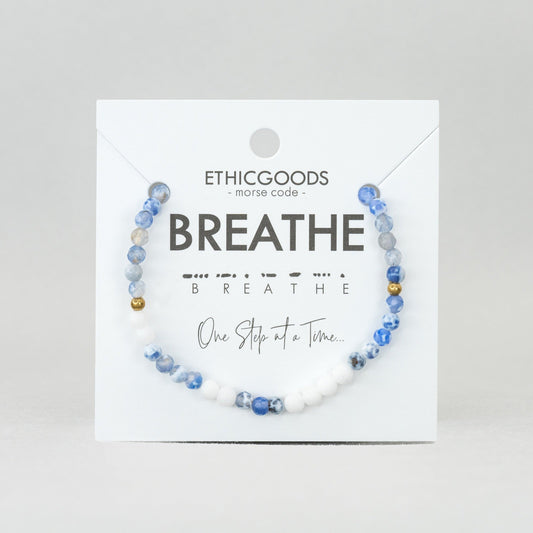 Morse Code Bracelet | BREATHE