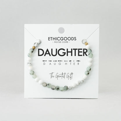 Morse Code Bracelet Extended Size | DAUGHTER