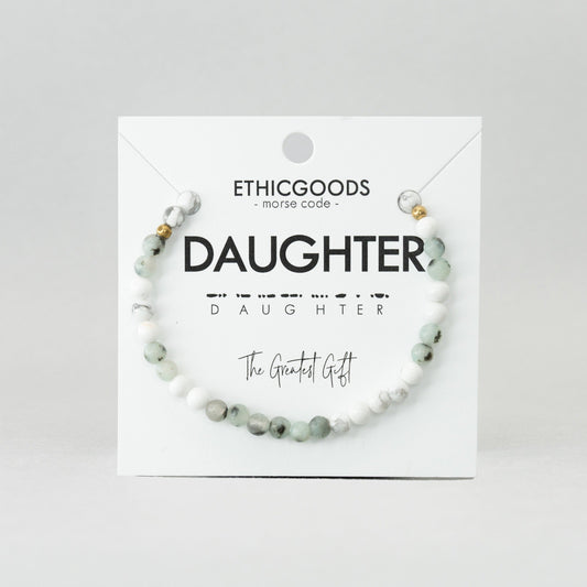 Morse Code Bracelet Extended Size | DAUGHTER