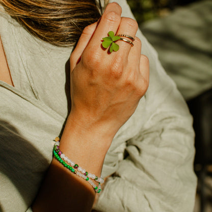 3mm Morse Code Bracelet | LUCKY