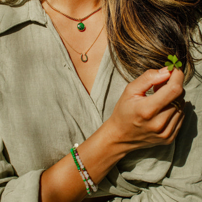 3mm Morse Code Bracelet | LUCKY