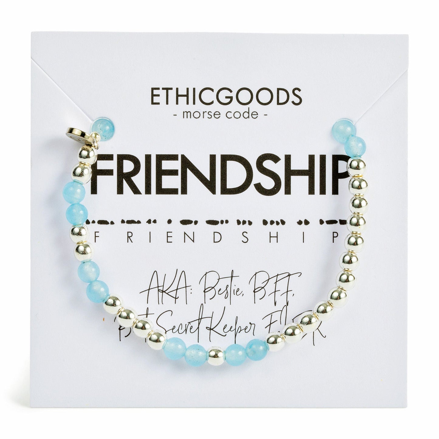 Silver Morse Code Bracelet | FRIENDSHIP