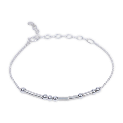 CLASSIC GOLD Morse Code Beaded Bracelet | PEACE