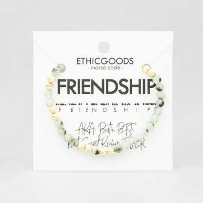 Gold Morse Code Bracelet | FRIENDSHIP