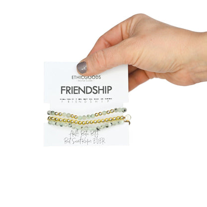 FRIENDSHIP Morse Code Stacking Bracelet Set