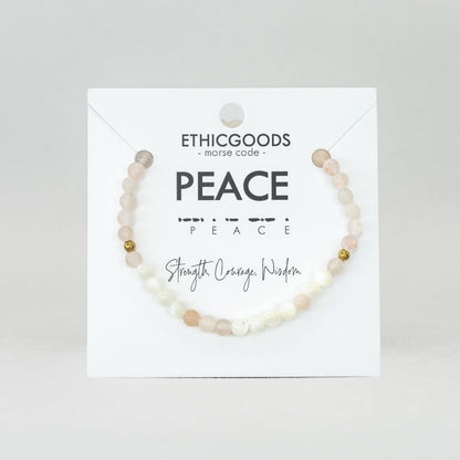 Morse Code Bracelet | PEACE