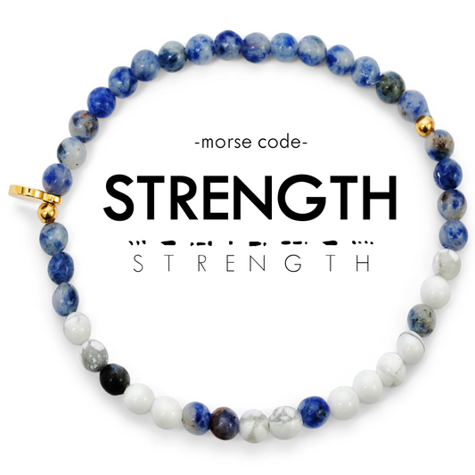 Morse Code Bracelet Extended Size | STRENGTH